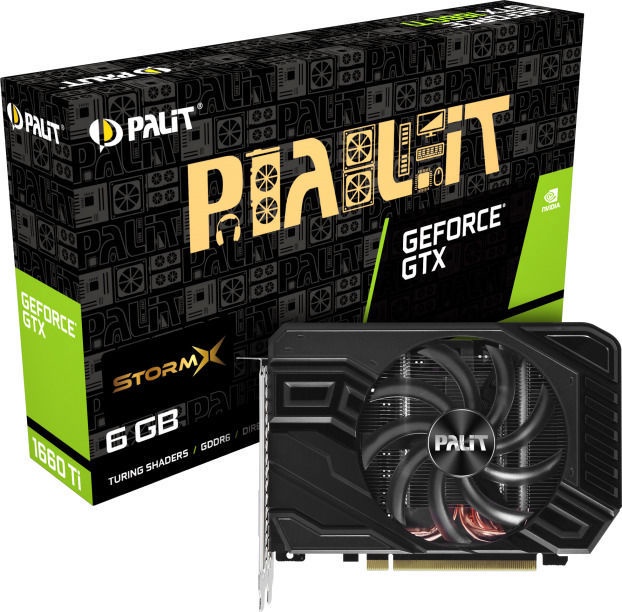 Vaizdo plokštė Palit GeForce GTX 1660 Ti StormX NE6166T018J9-161F, 6 GB, GDDR6