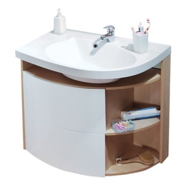 Praustuvo Rosa Comfort R spintelė SDU balta/beržo