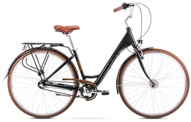 Dviratis Romet Moderne 3 2128666 2021, rudas/juodas, 17", 28"