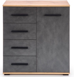 Комод Halmar Lima KM-2, серый, 77x40x82 см