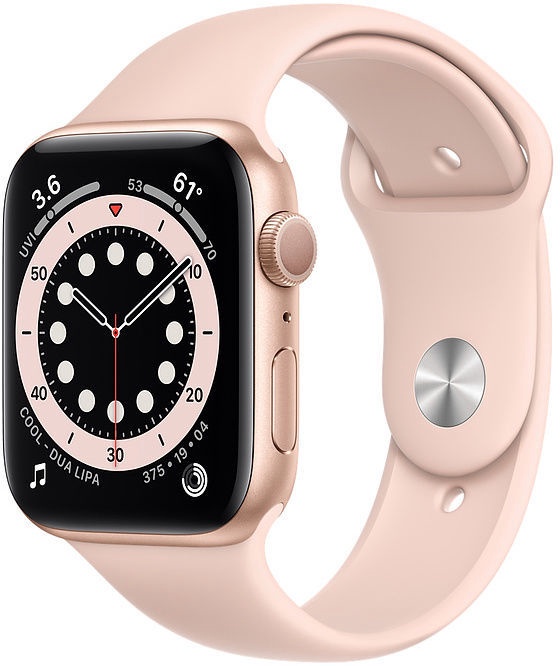 Išmanusis laikrodis Apple Watch Series 6 GPS 44mm, rožinė - Senukai.lt
