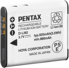 Akumulators Pentax D-LI92 Lithium-Ion Battery 925mAh