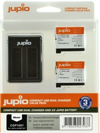 Jupio Kit 2x GoPro AHDBT-401 HERO4 1160 mAh + Compact USB Charger