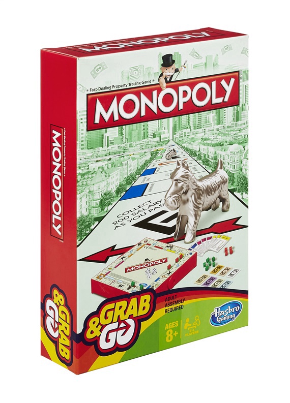Manifold Forward along Stalo žaidimas Hasbro Travel Monopoly Grab & Go B1002, EN - Senukai.lt