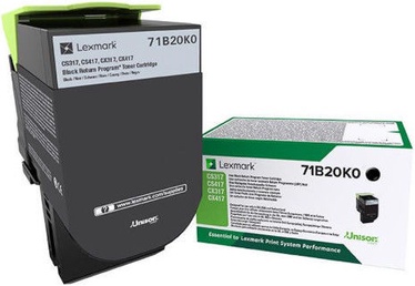 Tonera kasete Lexmark 71B20K0, melna