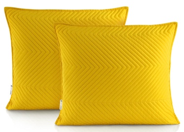 DecoKing Messli Pillowcase Honey Yellow 45x45 2pcs