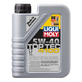 Машинное масло Liqui Moly 5W - 40, синтетический, для легкового автомобиля, 1 л