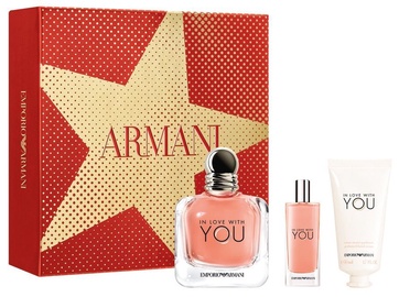 Набор для женщин Giorgio Armani Emporio Armani In Love With You 100 ml EDP + 50 ml Hand Cream + 15 ml EDP