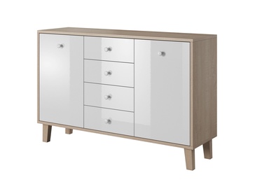 Idzczak Meble Sonata 135 Chest Of Drawers Sonoma Oak/White