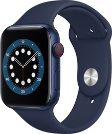Viedais pulkstenis Apple Watch 6 GPS + Cellular 44mm, zila