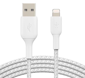 Провод Belkin, USB 2.0 Type A/Apple Lightning, белый