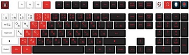 Колпачки клавиш Traitors KABUKI Keycap Set, PBT (US), черный