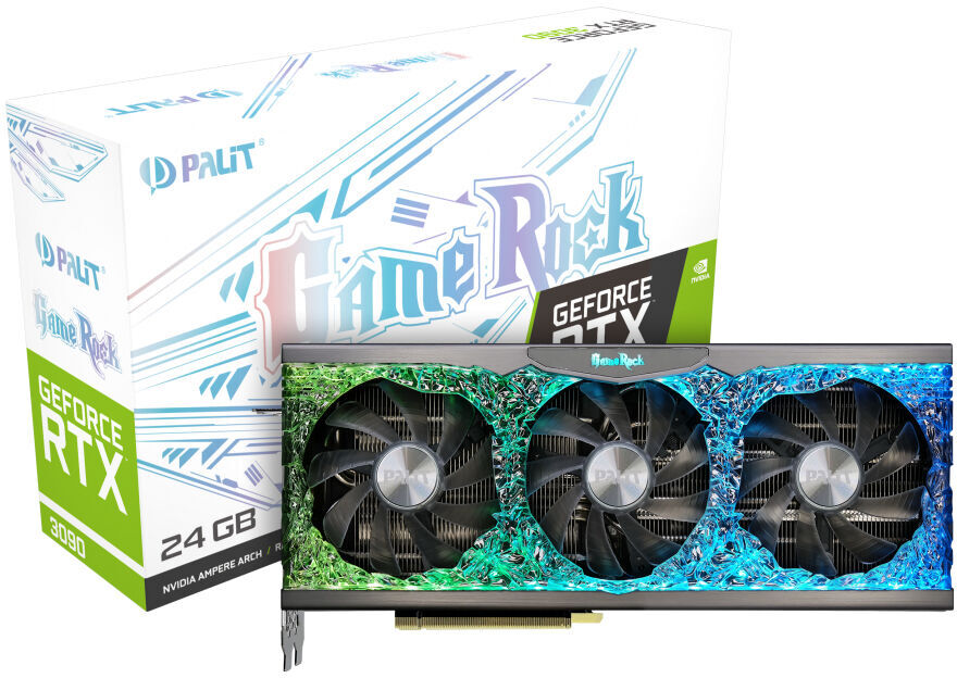 Vaizdo plokštė Palit GeForce RTX 3090 GameRock, 24 GB, GDDR6X 