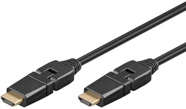 Goobay HDMI To HDMI Cable Rotatable Black 2m