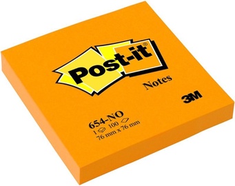 3M Post-It Notes 654-N 100pcs Neon Orange