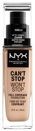 Tonālais krēms NYX Can't Stop Won't Stop CSWSF06 Vanilla, 30 ml