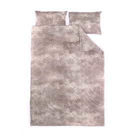 Комплект постельного белья Domoletti, коричневый/песочный, 160x200