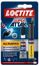 Клей универсальный Loctite Super Attak Plastic, 0.002 кг