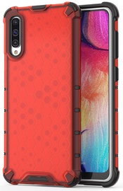 Hurtel Honeycomb Armor Back Case For Samsung Galaxy A50 Red