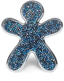 Mr & Mrs Fragrance Niki Car Air Freshener Crystal Blue With Silver Citrus