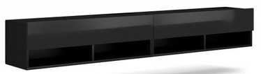 TV-laud Derby 200, must, 200 cm x 31 cm x 30 cm
