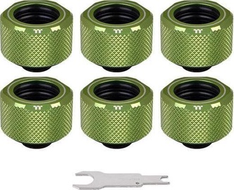 Thermaltake Pacific C-PRO G1/4 PETG Tube 16mm OD Compression Green 6-Pack