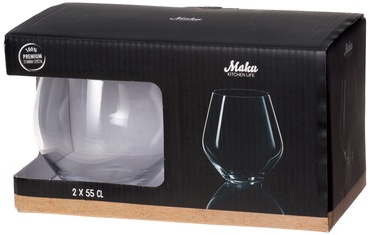 Набор стаканов для виски Maku, стекло, 0.055 л, 2 шт.