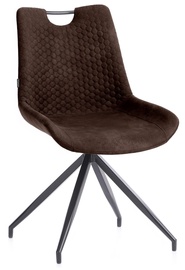 Valgomojo kėdė Homede Sahari 57485, juoda/tamsiai ruda, 37.5 cm x 53 cm x 78 cm