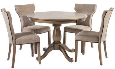 Home4you Dining Table Set Manor Oak/Light Grey