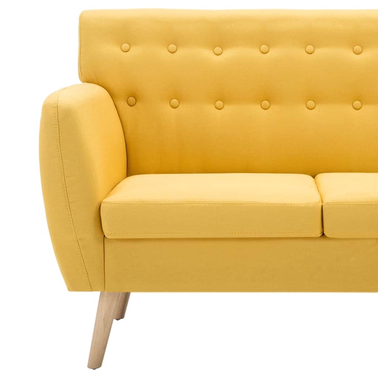 Диван VLX 3-Seater Sofa Fabric Upholstery, желтый, 70 x 172 см x 82 см