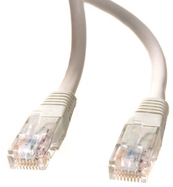 Maclean Cat. 5e RJ-45 To RJ -45 Cable Gray 10m