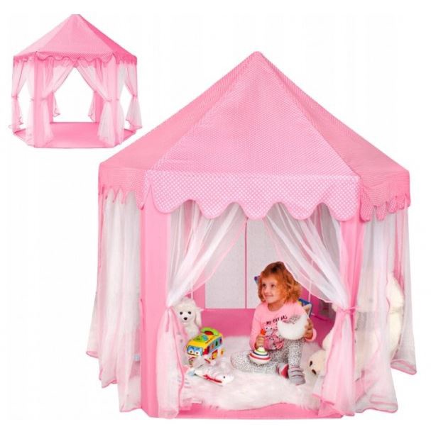 Bērnu telts Tent for Children with Curtains, 135 cm x 135 cm