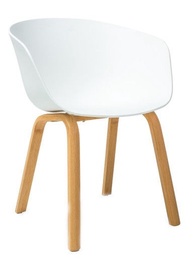 Ēdamistabas krēsls Signal Meble Ego White, 1 gab.