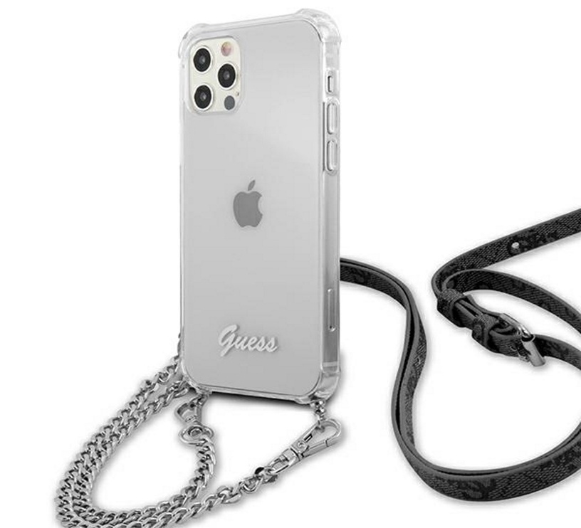 Dėklas Guess Apple iPhone 12 Pro Max, Apple iPhone 12 Pro Max, skaidri