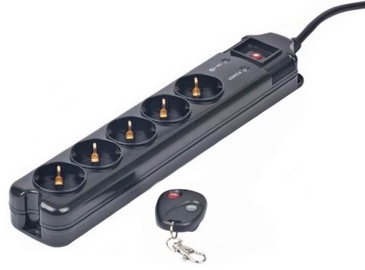 EnerGenie Surge Protector Black