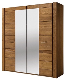 Skapis Szynaka Meble Velvet 77, 205x60x225 cm, with mirror