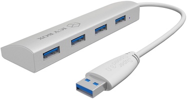 ICY BOX IB-AC6401 4x Port USB 3.0 Hub Silver