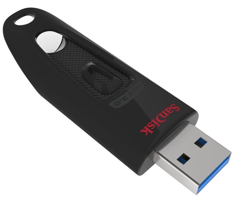 USB zibatmiņa SanDisk Ultra SDCZ48-064G-A46, melna, 64 GB