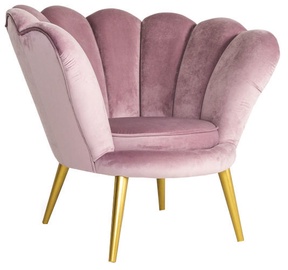 Signal Meble Magnolia Velvet Armchair Pink/Gold