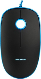 Kompiuterio pelė Modecom M111 Blue/Black, laidinė, optinė
