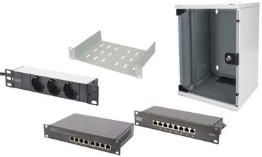 Digitus Wallmount Cabinet 10" 9U/300mm Set Gray