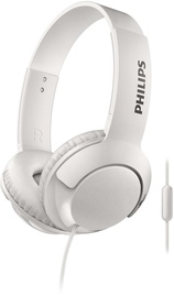 Ausinės Philips Bass+ SHL3075 White