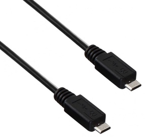 Akyga kabelis Micro USB / Micro USB, Black, 0.6 m