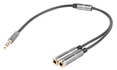 Natec Cable Jack 3.5 to Jack 3.5 x2 Black 0.2m