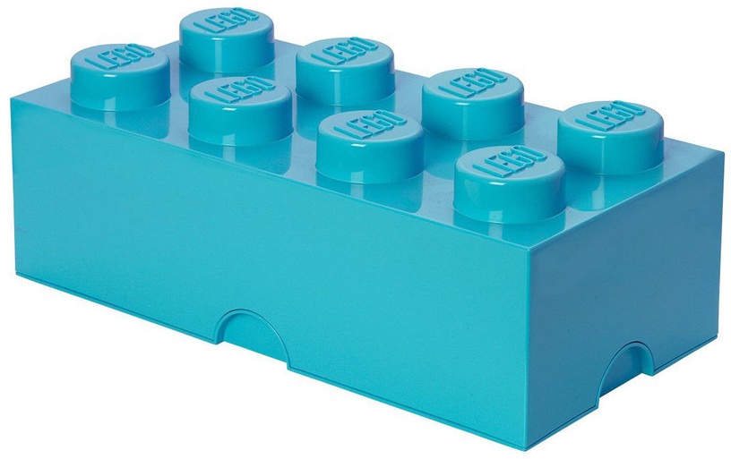 Uzglabāšanas kaste LEGO® Storage Brick 8 Large Turquoise, 12.1 l, zila, 50 x 25 x 18 cm