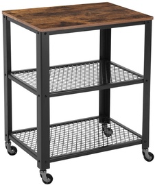 Журнальные столики Songmics Ergo, коричневый/черный, 40 см x 60 см x 76.5 см
