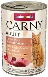 Влажный корм для кошек Animonda Carny Adult, курица/индюшатина/мясо утки, 0.4 кг