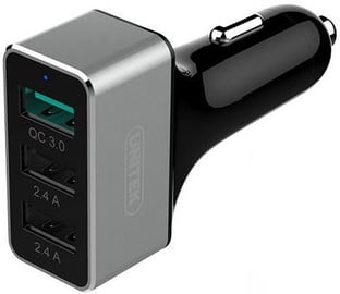 PQI Car Charger Dual USB With Micro USB Cable Black