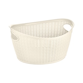 Krepšelis Knit M-069, 9 l, plastikas, kreminis