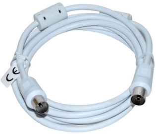 Vakoss Coaxial Cable Coax to Coax White 2 m